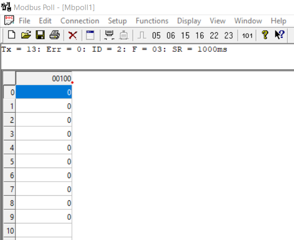 Modbus poll