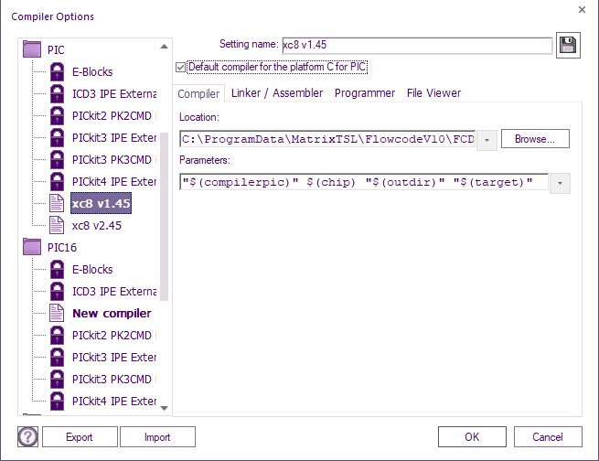 Compiler options FC8 compiler1.png