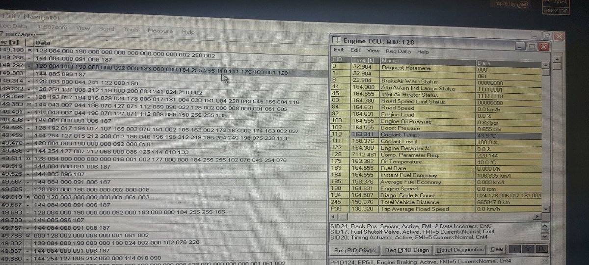 Connected MID144 (VEHICLE CONTROL UNIT)