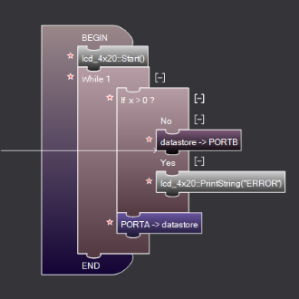 Flowcode 8 screenshot blocks mode