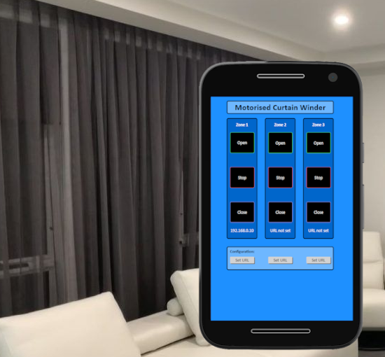 motorised curtains app