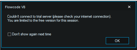Flowcode not connected to server..png