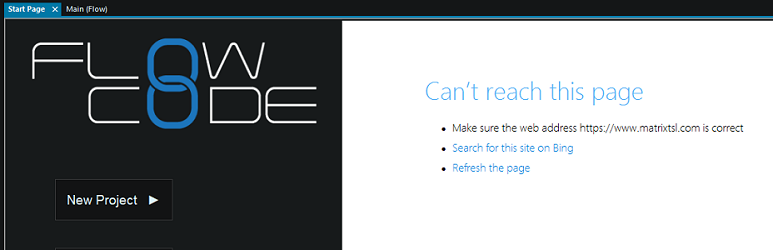 V8 Not connected to server.png
