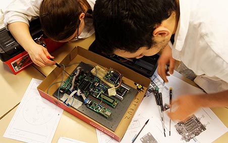 E-Blocks on their board during development
