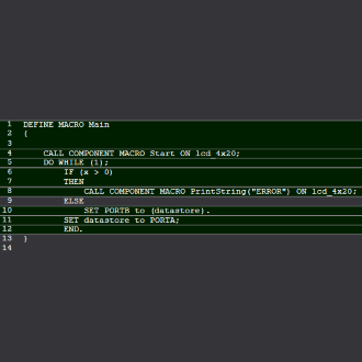 Flowcode 8 screenshot pseudocode mode