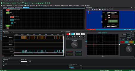 Screenshot of Flowcode debugging Arduino with Flowcharts