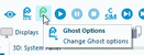 Ghost settings button on main toolbar